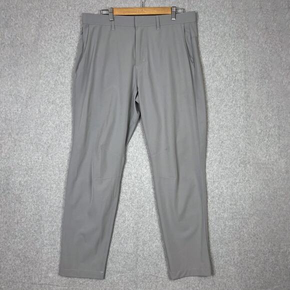 Fabletics Pants Mens 34x32 (Fits 36x30) Grey The Only Pant Performance Chino - Picture 1 of 11
